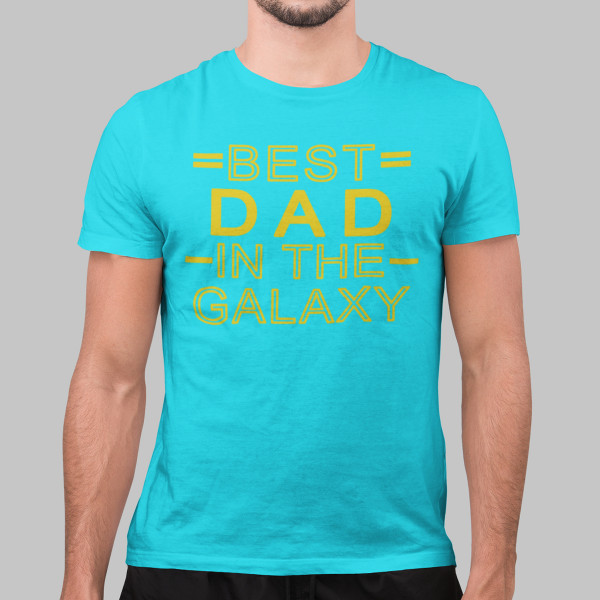 T-shirt "Best dad in the galaxy"
