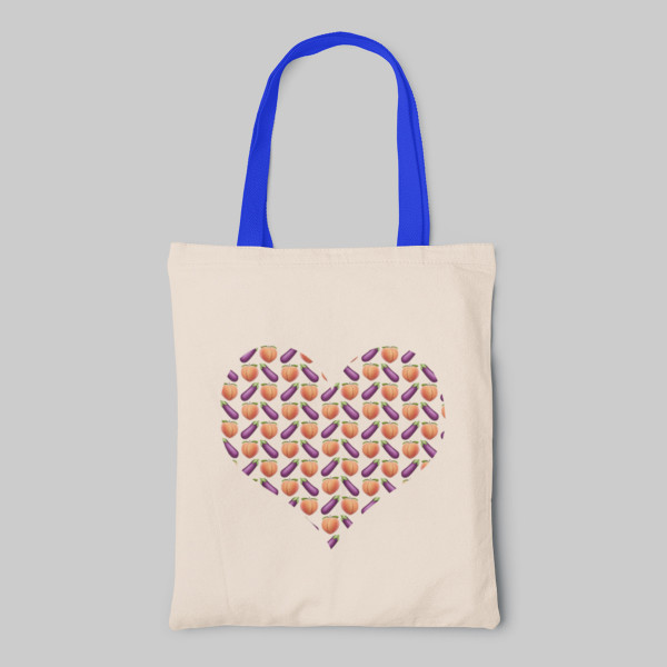 Stofftasche "Eggplant and peach" Stofftasche "Eggplant and peach"