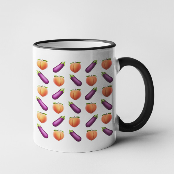 Becher "Eggplant and peach" Becher "Eggplant and peach"