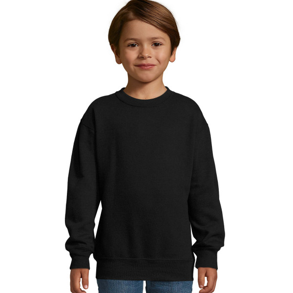 Kinder-Sweatshirt (ohne Kapuze) ohne Aufdruck