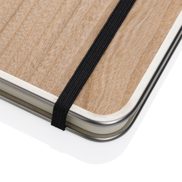 Notizbuch im A5-Format mit Holzeinband "Best Teacher Notes"