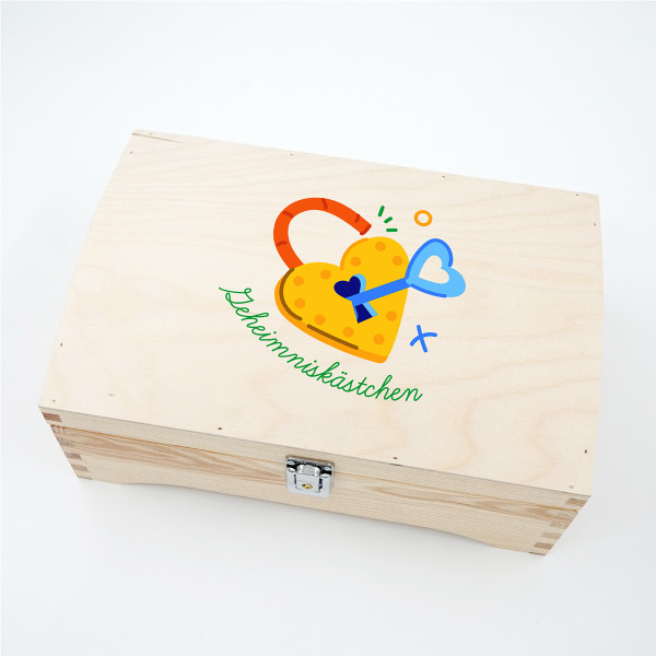 Andenkenbox aus Holz "Geheimniskästchen"