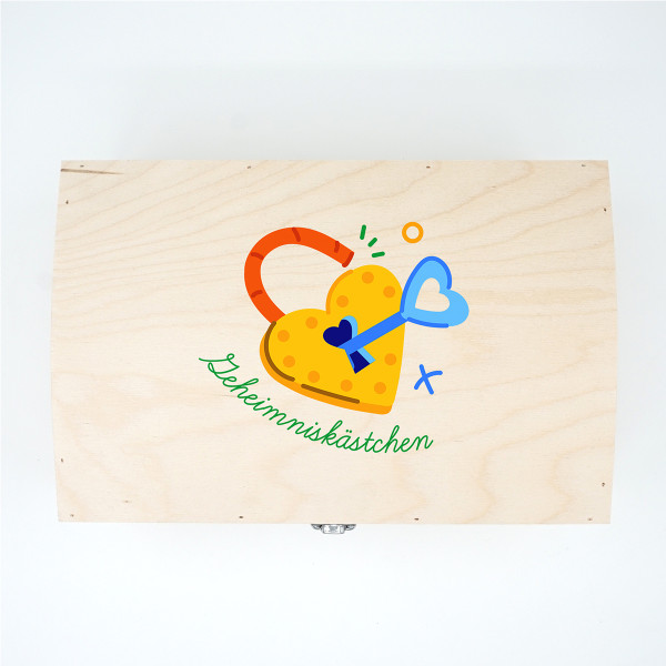 Andenkenbox aus Holz "Geheimniskästchen"
