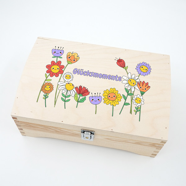 Andenkenbox aus Holz "Glücksmomente" Andenkenbox aus Holz "Glücksmomente"