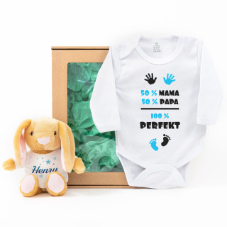Baby-Geschenkset „100 % perfekter Junge“