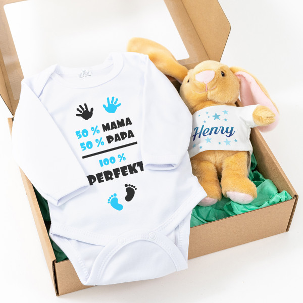 Baby-Geschenkset „100 % perfekter Junge“
