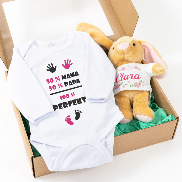 Baby-Geschenkset „100 % perfektes Mädchen“