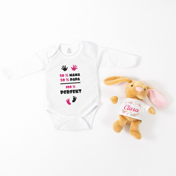 Baby-Geschenkset „100 % perfektes Mädchen“