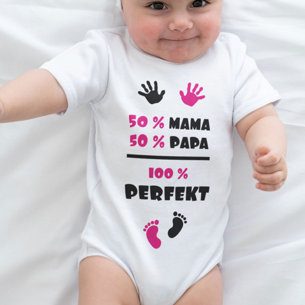 Baby-Strampler „Das perfekte Mädchen“