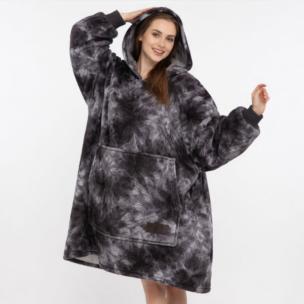 BARAMOOR Sweatshirt-Decke "Tie-Dye Cyan"