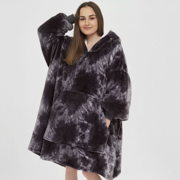 BARAMOOR Sweatshirt-Decke "Tie-Dye Cyan"