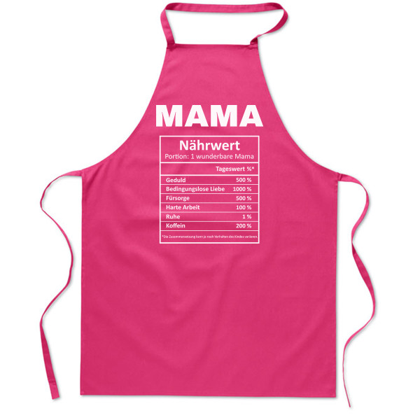 Baumwollschürze "Mamas Inhaltsstoffe"