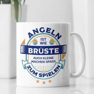 Becher "Angeln ist wie Brüste"