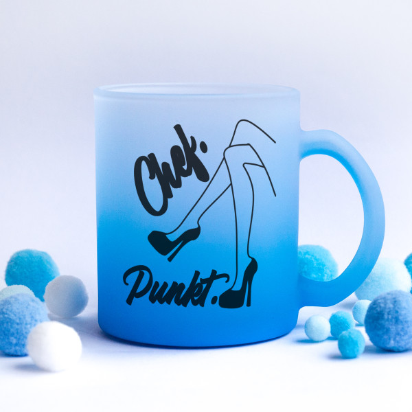 Becher aus Milchglas "Chef. Punkt." Becher aus Milchglas "Chef. Punkt."