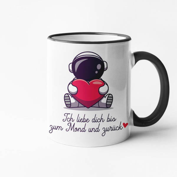 Becher "Bis zum Mond und zurück"
