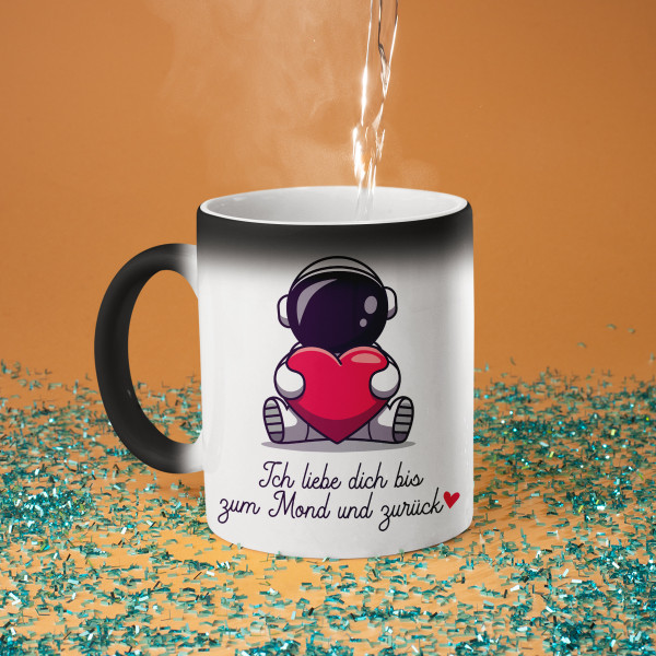 Becher "Bis zum Mond und zurück"