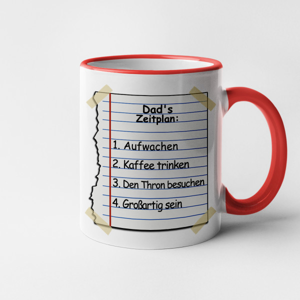 Becher "Dad's Zeitplan" Becher "Dad's Zeitplan"