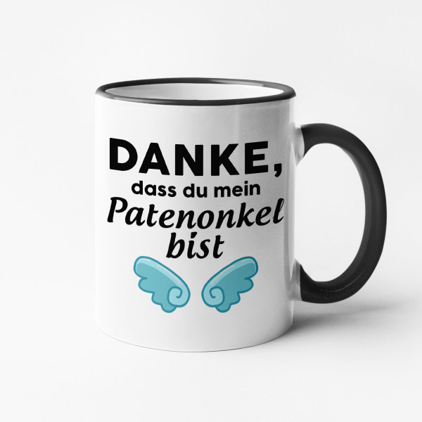 Becher "Danke, dass du mein Patenonkel bist"