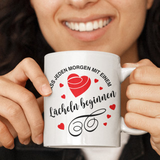 Becher "Der Morgen beginnt mit einem Lächeln"