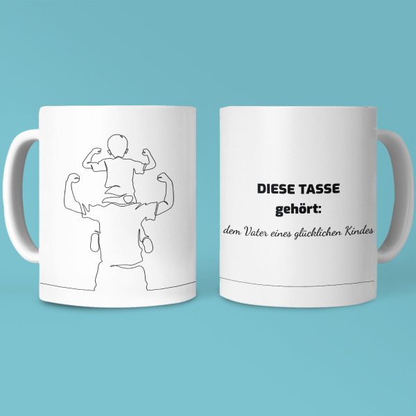 Becher "Der Vater eines glücklichen Kindes" Becher "Der Vater eines glücklichen Kindes"
