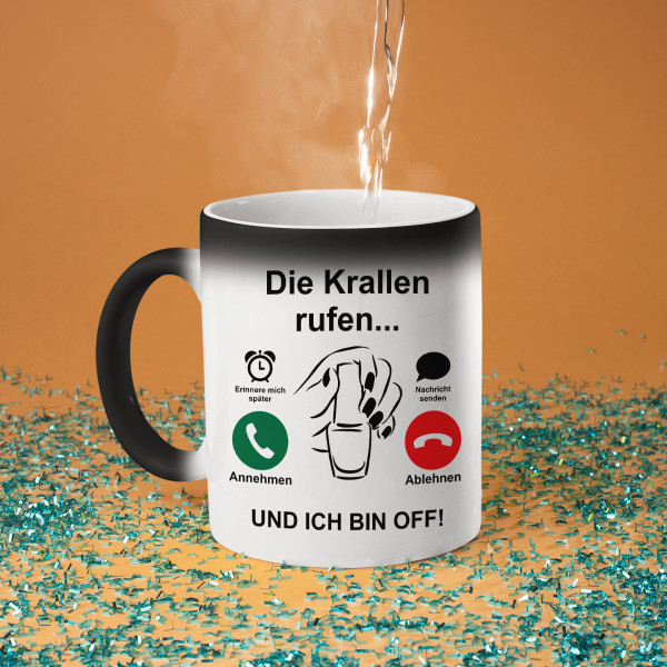 Becher "Die Krallen rufen"