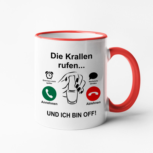 Becher "Die Krallen rufen"