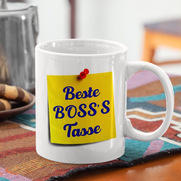 Becher "Die Tasse des besten Chefs"