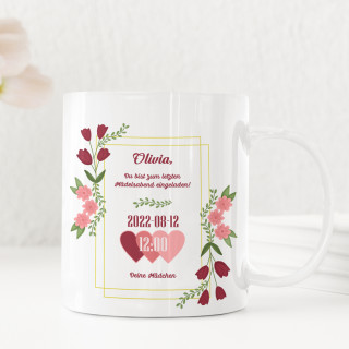 Becher "Einladung zum Junggesellinnenabschied"