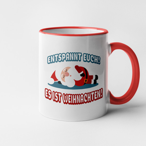 Becher "Entspannt euch! Es ist Weihnachten"