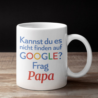 Becher "Frag Papa"