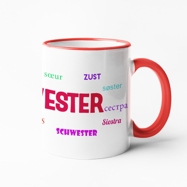 Becher "Für Schwester" Becher "Für Schwester"