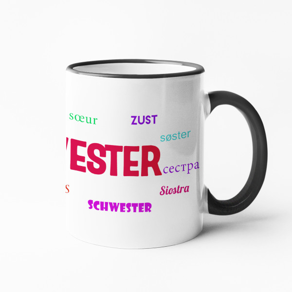 Becher "Für Schwester" Becher "Für Schwester"