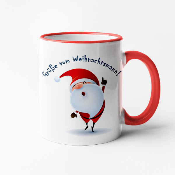 Becher "Grüße vom Weihnachtsmann" Becher "Grüße vom Weihnachtsmann"