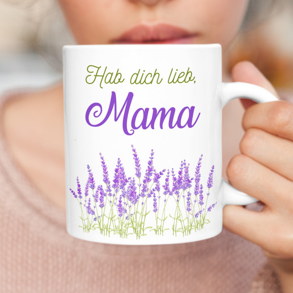 Becher "Hab dich lieb, Mama" Becher "Hab dich lieb, Mama"