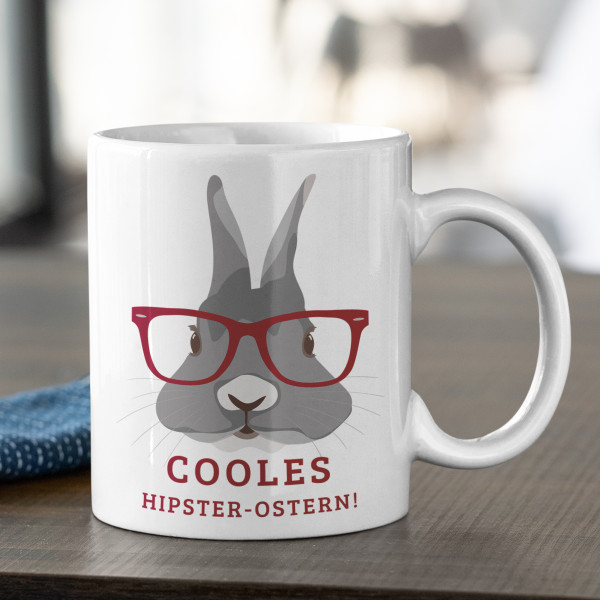 Becher "Hipster-Ostern"