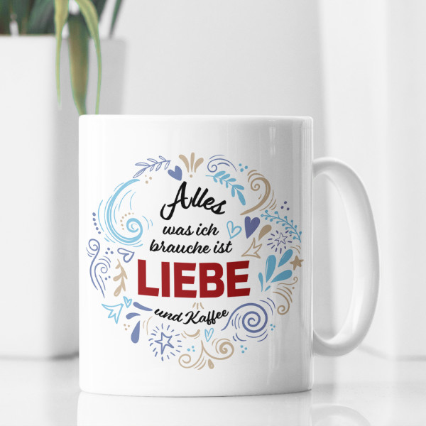 Becher "Liebe und Kaffee"