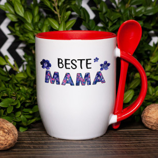 Becher mit Löffel "Beste Mama"