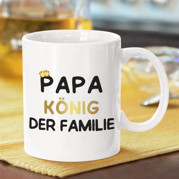 Becher "Papa, der König der Familie"