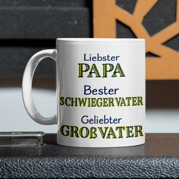 Becher "Papa. Schwiegervater. Opa" Becher "Papa. Schwiegervater. Opa"