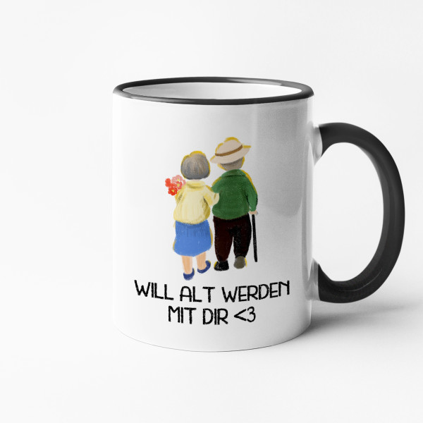 Becher "Zusammen alt werden" Becher "Zusammen alt werden"