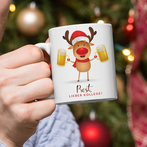 Becher "Prost, lieber Kollege"