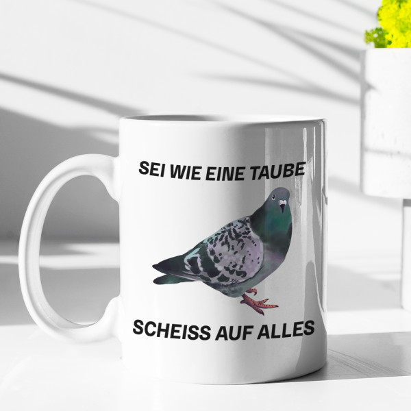 Becher "Sei wie eine Taube"