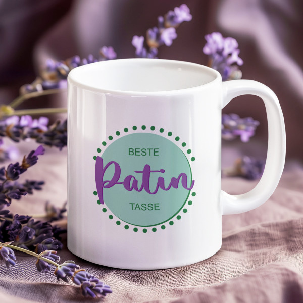 Becher "Tasse für die beste Patentante" Becher "Tasse für die beste Patentante"