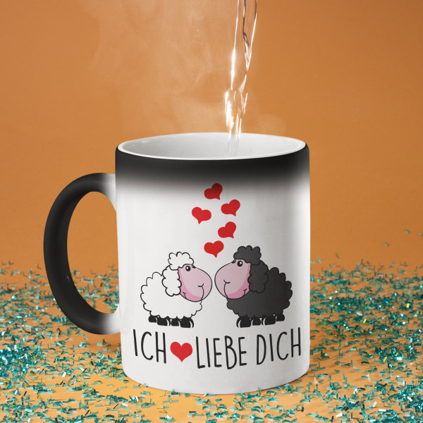 Becher "Verliebte Schafe"