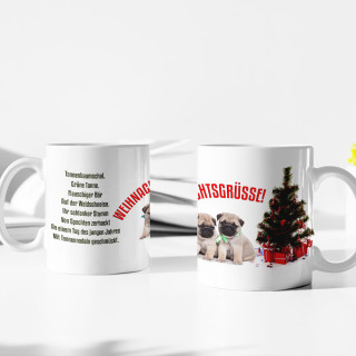 Becher "Warten auf den Weihnachtsmann"