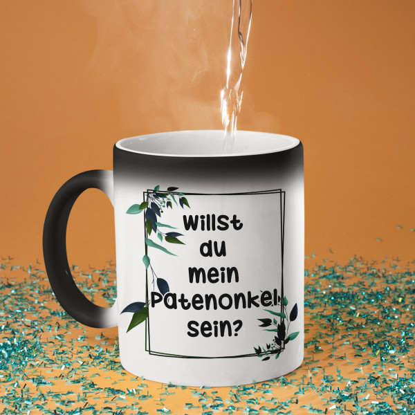 Becher "Willst du mein Patenonkel sein?"