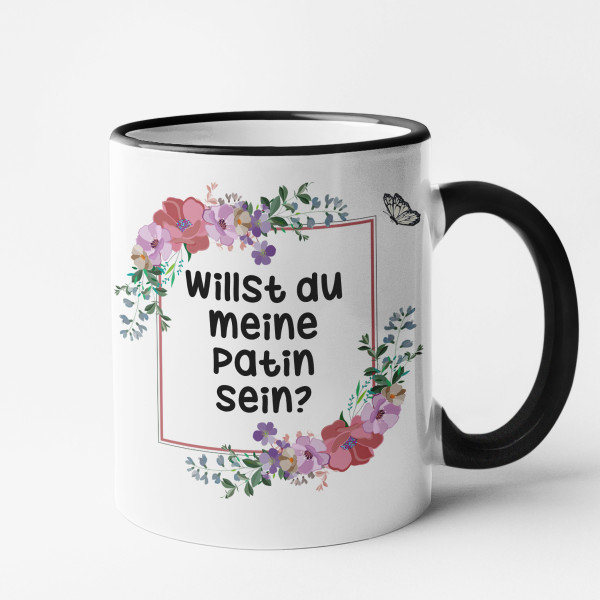 Becher "Willst du meine Patin sein?"