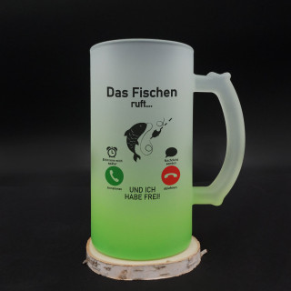 Bierkrug "Das Fischen ruft"