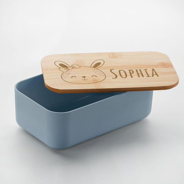 Brotdose "BEIBABOX – Hase" mit Ihrem Wunschnamen