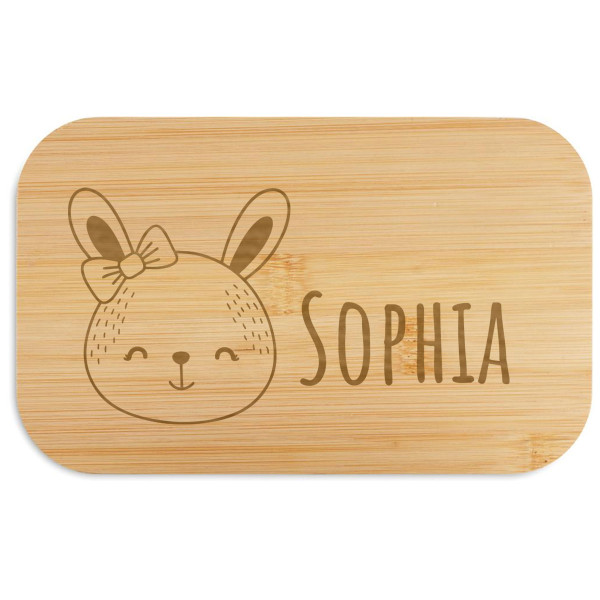 Brotdose "BEIBABOX – Hase" mit Ihrem Wunschnamen